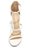 white dress sandals medium heel