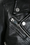 Blank NYC Ol Lady Black Vegan Leather Jacket