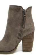 taupe booties high heel