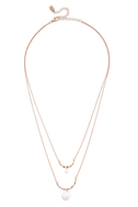 Cute Gold and Pearl Necklace - Layered Necklace - $12.00