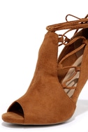 tan suede lace up heels