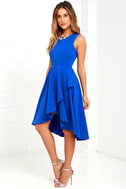 Royal Blue High Low Dress