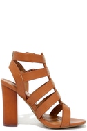 tan caged heels