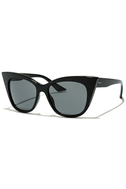 Chic Black Sunglasses - Cat Eye Sunglasses - Retro Sunglasses - $16.00