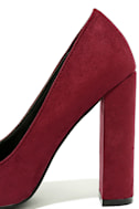 CC 26s High Heels Pump 85 Burgundy Colorful Wool Fabric 627013