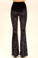 purple flare pants