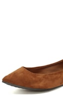 pointed tan flats