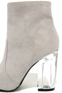 light gray bootie