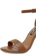 camel ankle strap heels