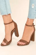 camel ankle strap heels