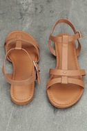 tan flat sandals wide fit