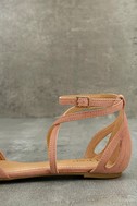 blush pointed flats