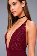 Club Nights Sexy Lace Set (Burgundy)