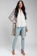 Free People Here With Me Cami - Ivory Top - Lace-Up Top
