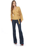 gold wrap top