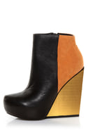 color block booties