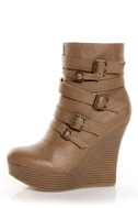bamboo wedge booties
