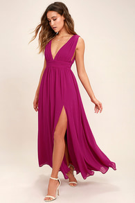 Magenta Maxi Dress