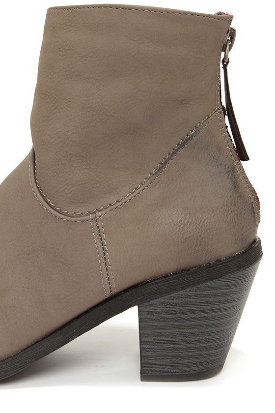 cute grey ankle boots