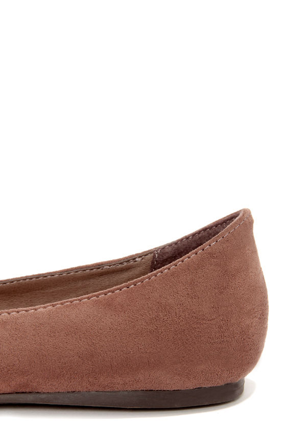 Talia 01 Taupe Pointed Flats 18.00