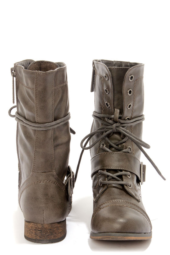 grey taupe boots
