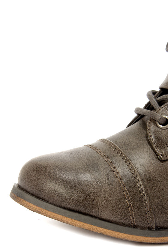 taupe lace boots