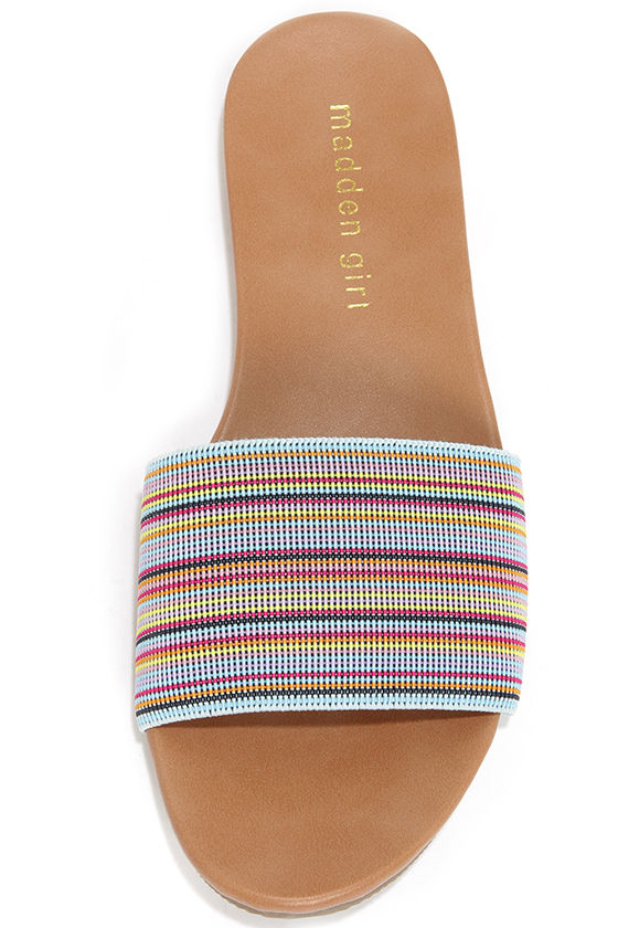 Cute Blue Sandals Slide Sandals Slipon Shoes 29.00