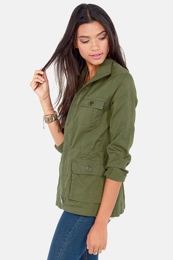 BB Dakota by Jack Leslie Jacket Army Green Jacket Military Jacket