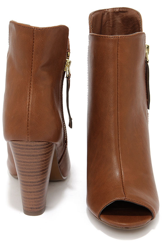 tan summer booties