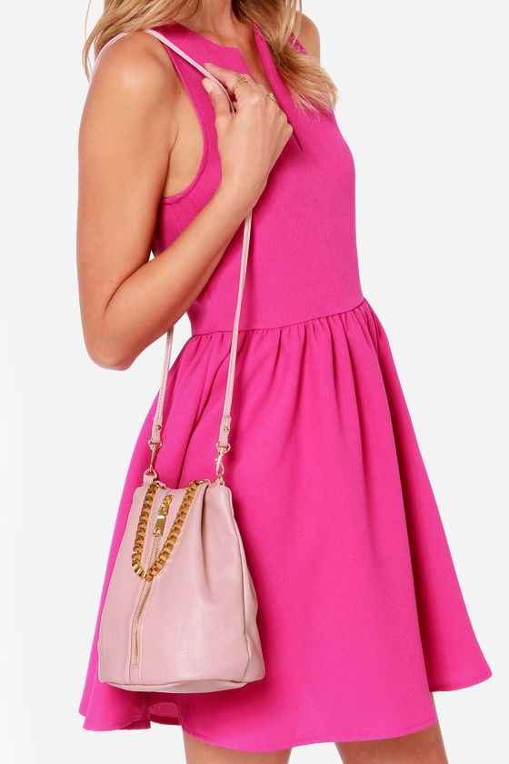 Cute Blush Purse Zipper Purse 31.00