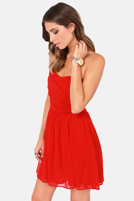 lulus red gown