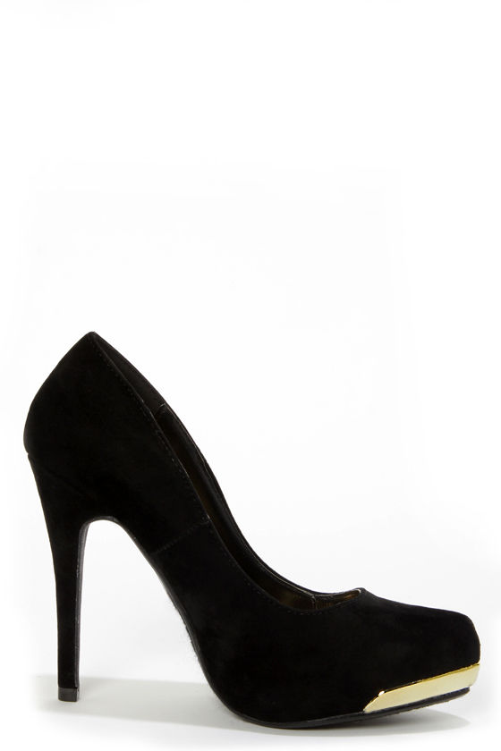 Sexy Black Heels Black Pumps Party Pumps Platform Pumps 30.00