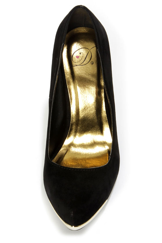 Sexy Black Heels - Black Pumps - Party Pumps - Platform Pumps - $30.00