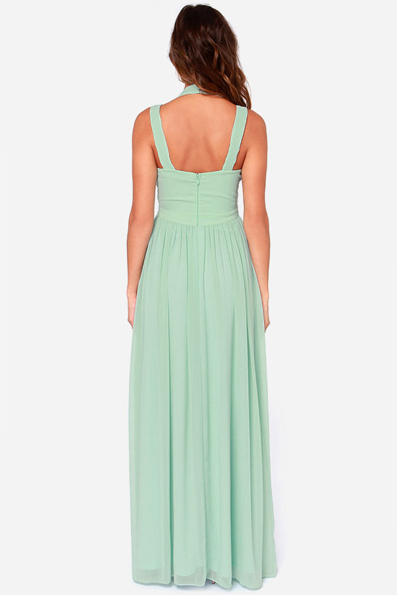 lulus green maxi