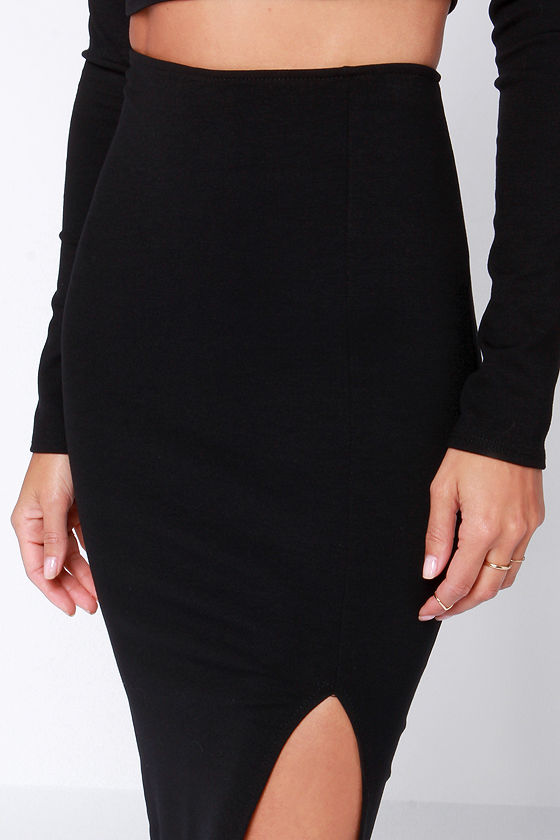 body con black skirt