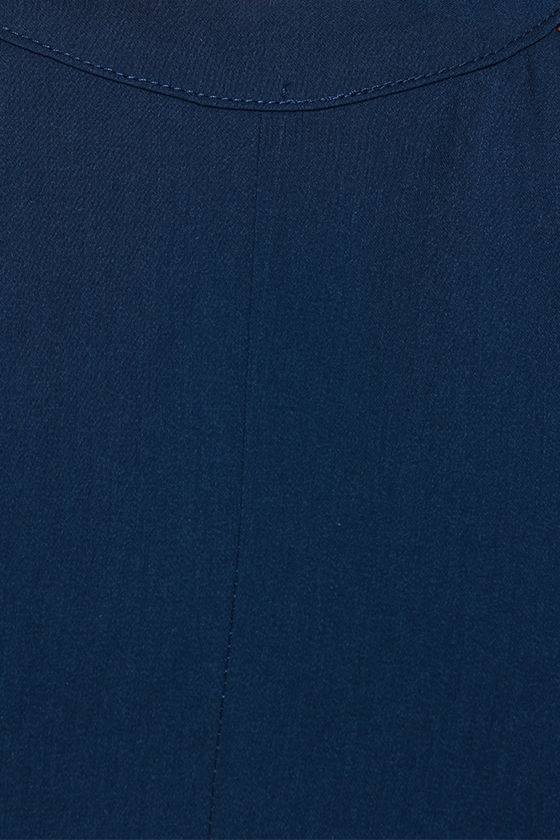 Keepsake Adore You Navy Blue Dress Maxi Dress Gown 172.00
