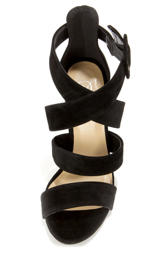 Sexy Black Heels - Peep Toe Heels - Dress Sandals - $29.00
