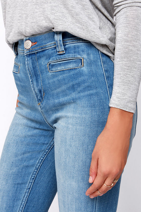 Dittos Amy Jeans Flare Jeans Saddleback Jeans Light Wash Jeans