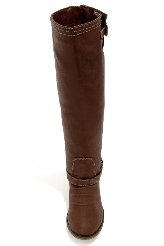 tanned riding boots