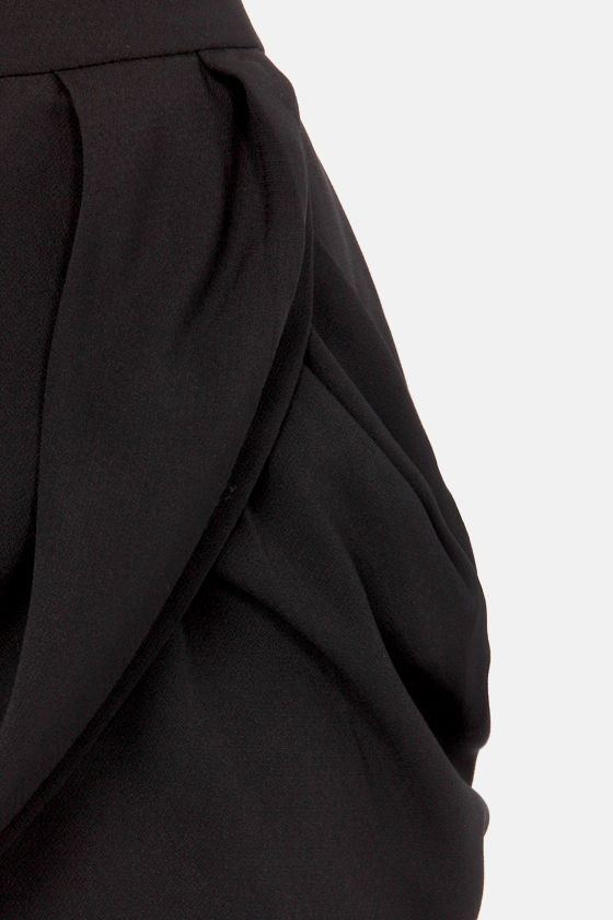 Pull On Tulip Skirt in Black - 3220306