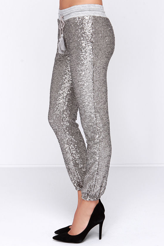 silver joggers