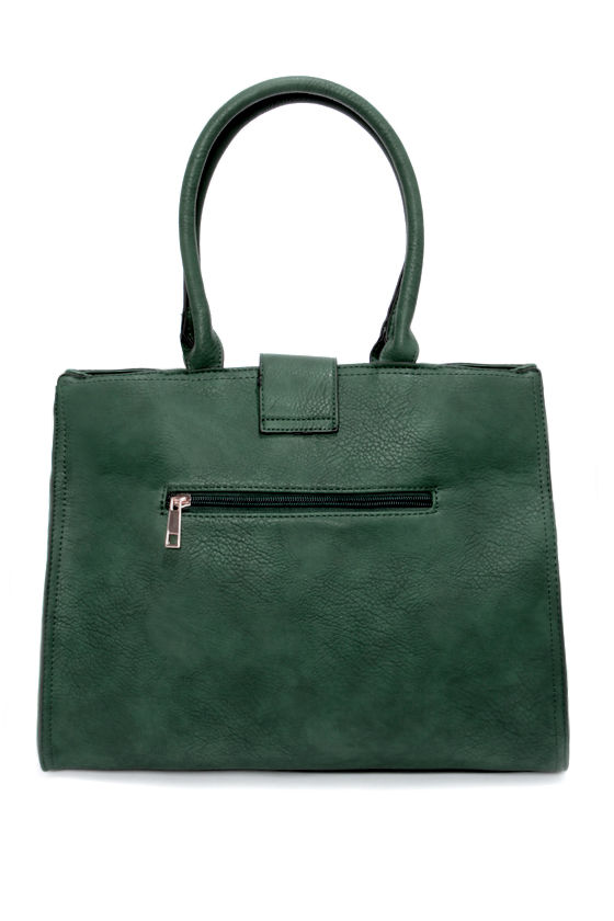 Dark Green Handbag Green Purse Vegan Leather Purse 39.00
