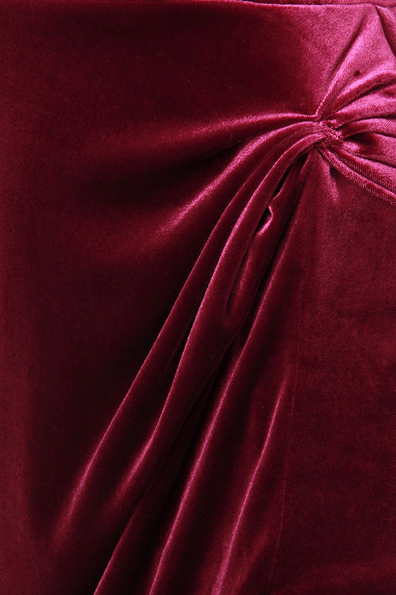 Midnight Botan Strapless Dress / 葡萄(burgundy) main image 0