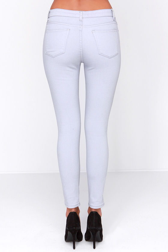 light grey skinny jeans