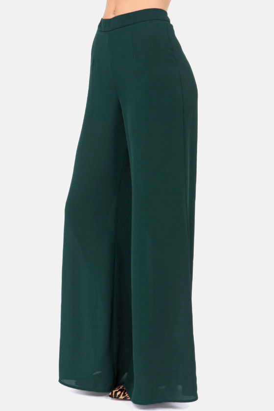 teal palazzo pants
