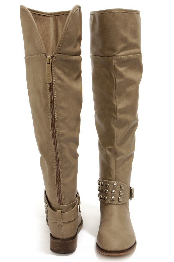 beige mini boots