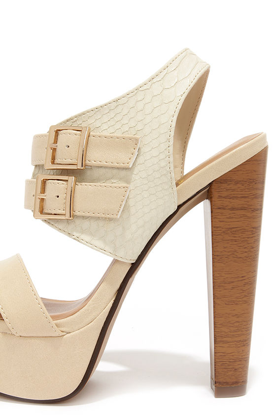 beige 3 inch heels