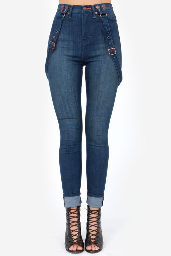 Dittos Santana Jeans - Skinny Jeans - Suspender Jeans - $99.00