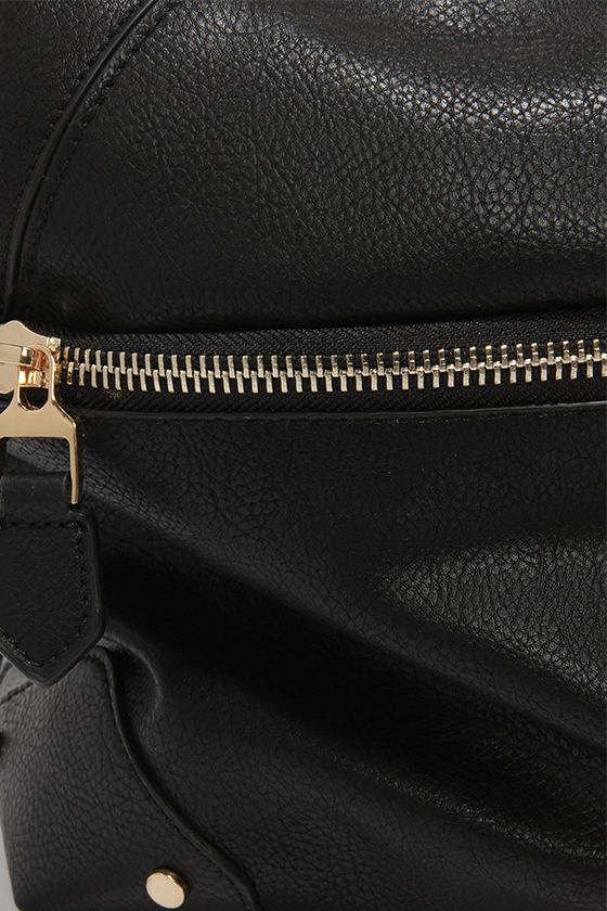 Chic Black Handbag - Black Purse - Vegan Leather Handbag - $70.00