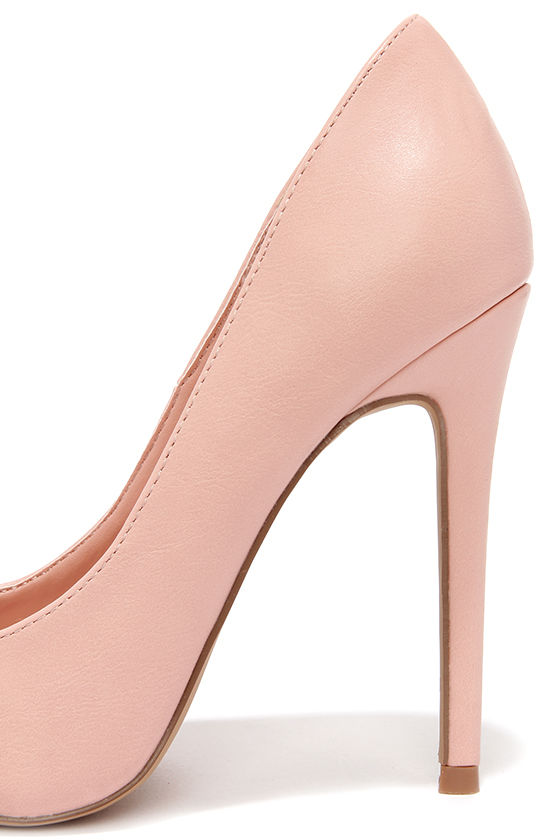 Pretty Pink Pumps Pointed Pumps Blush Pink Heels 34.00
